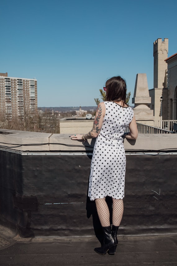 Vintage Polka Dot Dress - image 2