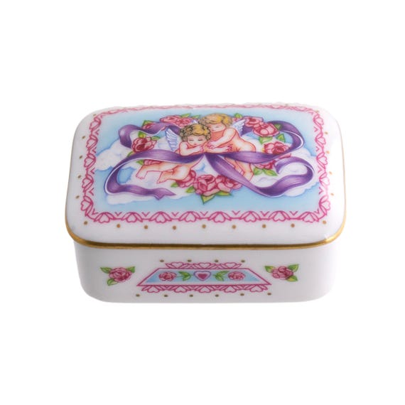 Cadeaux D'amour Porcelain Cherubs Small Box