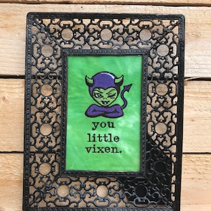 Vixen Embroidered Wall Decor