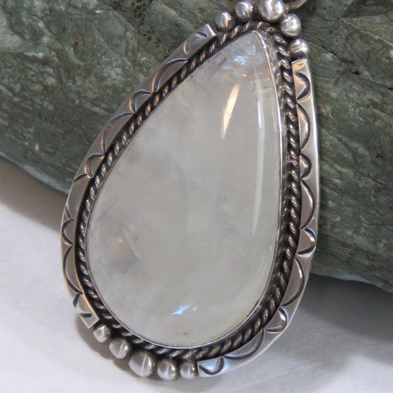 49.1 grams sterling silver pendant, moonstone, SI… - image 8