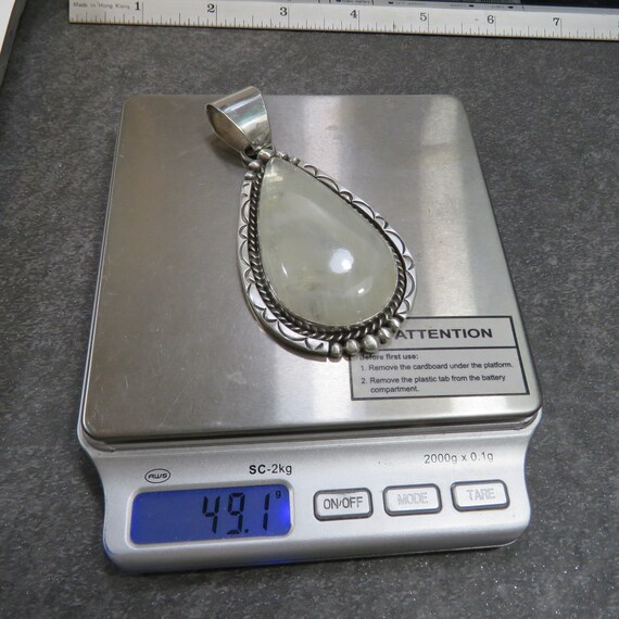 49.1 grams sterling silver pendant, moonstone, SI… - image 10