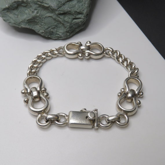 40 grams sterling silver chain link bracelet, mar… - image 3