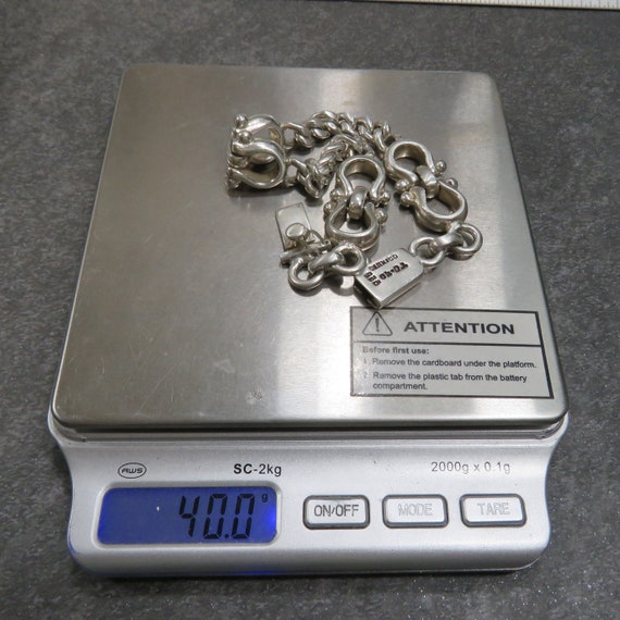 40 grams sterling silver chain link bracelet, mar… - image 10
