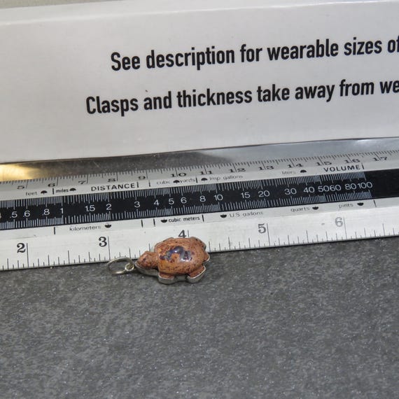 Tiny SIGNED sterling silver pendant, opal, marked… - image 9