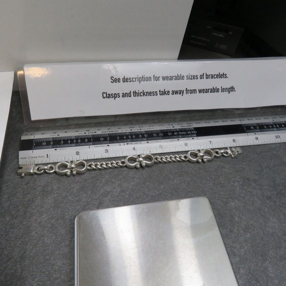 40 grams sterling silver chain link bracelet, mar… - image 9