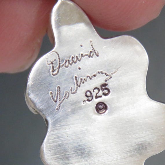 Tiny sterling silver turtle pendant, opal, fine s… - image 5