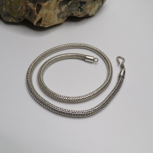 Reserved for RW - Do Not Buy - 51.3 grams sterling silver chain necklace, 16 1/2 inches, marked 925, vintage, men's or women's