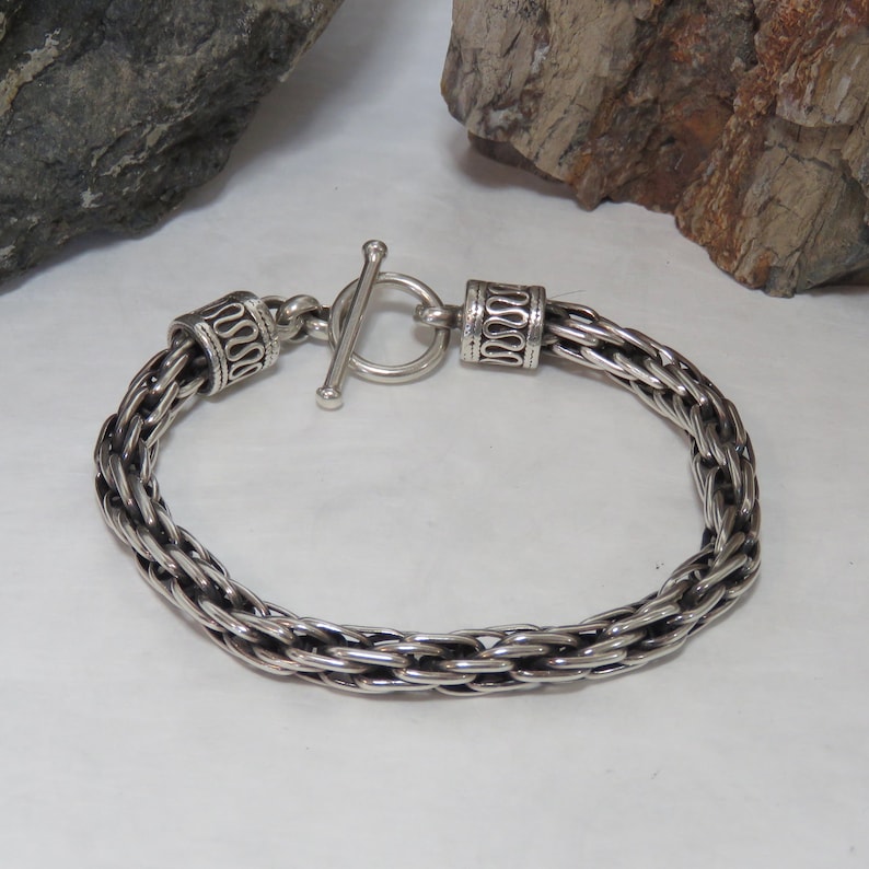Sterling Silver Chain Bracelet Marked 925 Men's or Etsy