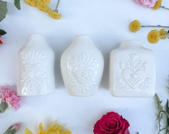 Ceramic Flower Bud Vases