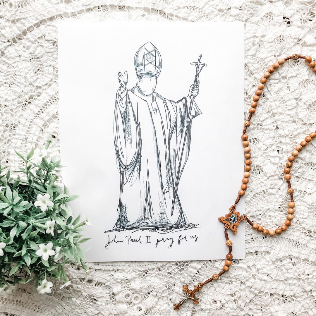 Pope John Paul II 8x10 Printable - Etsy