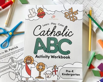Catholic ABC Preschool Kindergarten Activity Workbook