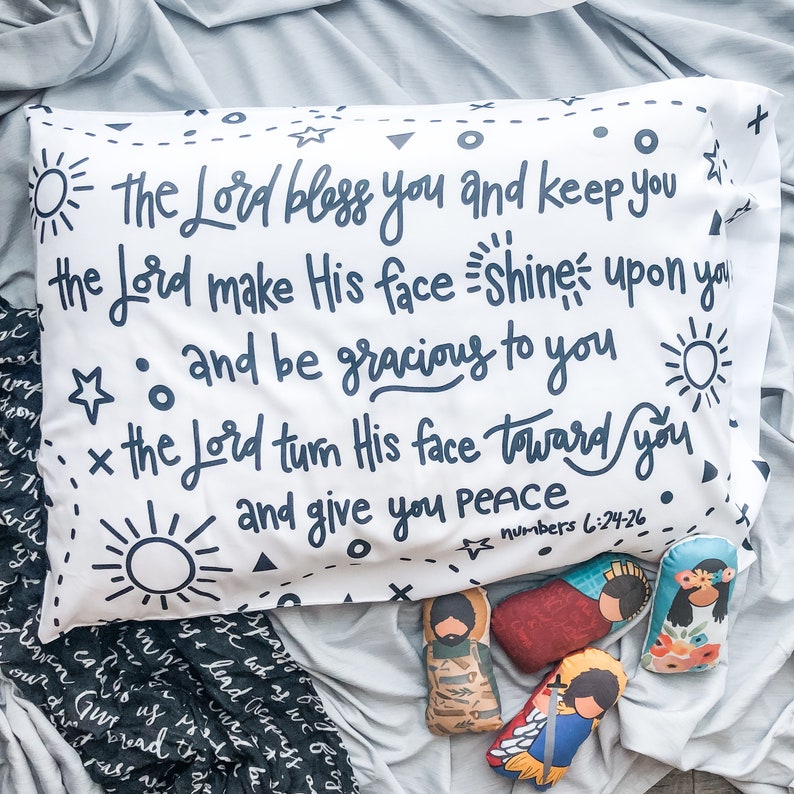 The Blessing Prayer Blessing Prayer Children Pillowcase Gift Etsy