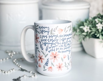 Morning Offering Prayer Catholic Mug