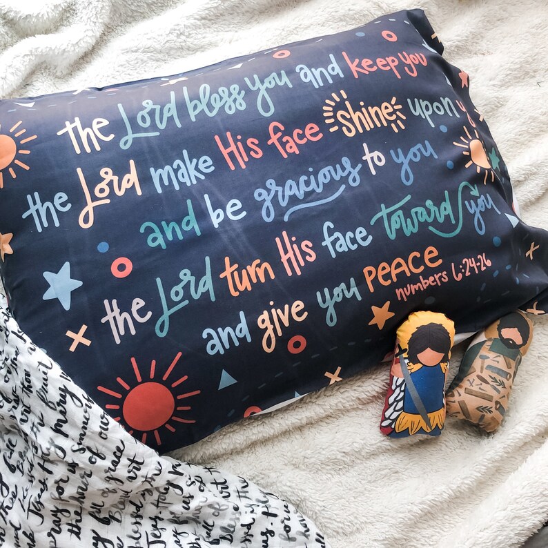 The Blessing Prayer Blessing Prayer Children Pillowcase Gift Etsy