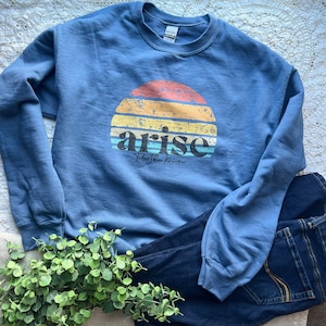 Arise, Talitha Koum Indigo Blue Unisex Sweatshirt