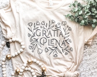 T-shirt unisexe Gratia Plena à manches courtes