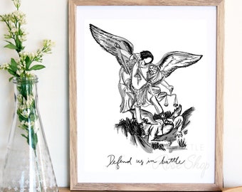 St Michael the Archangel Physical Print 8x10