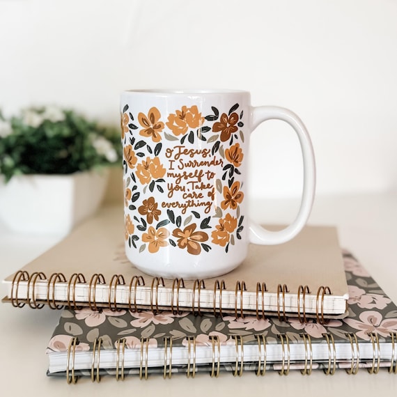 Surrender Floral Mug