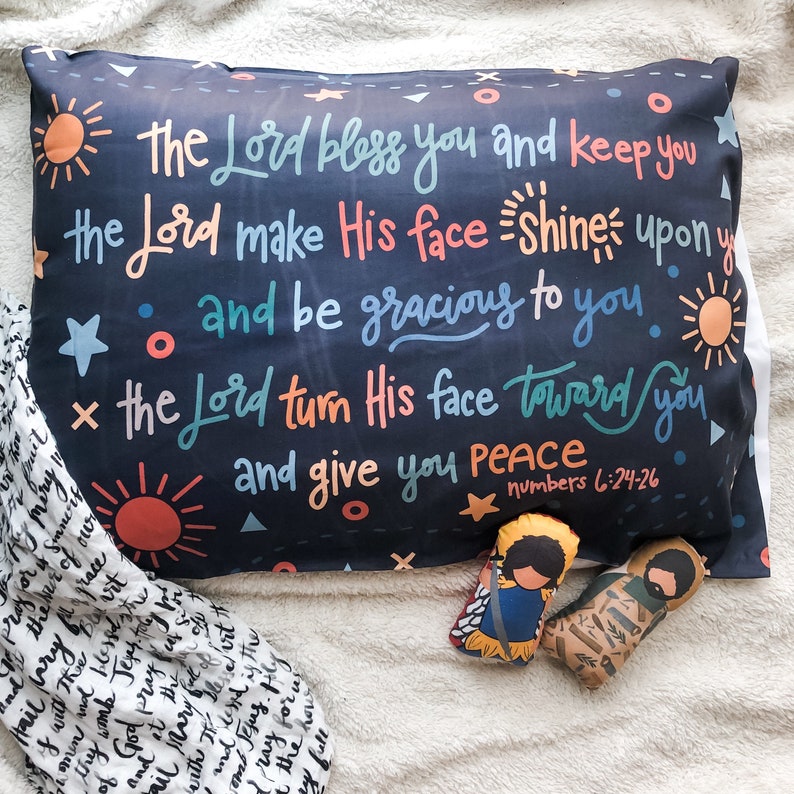 The Blessing Prayer Blessing Prayer Children Pillowcase Gift Etsy