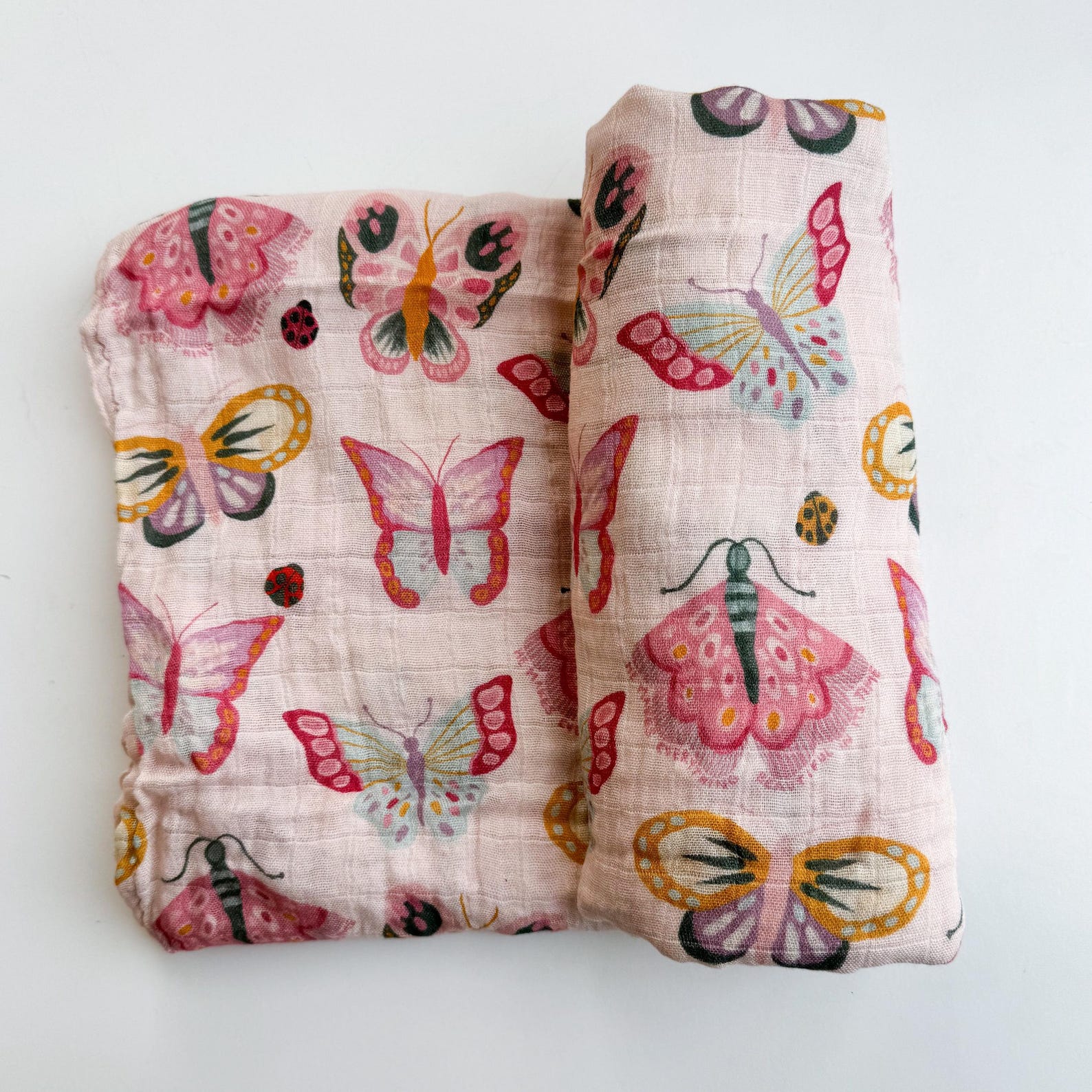 Ecclesiastes 3:11 Butterfly Catholic Baby Muslin Blanket Swaddle