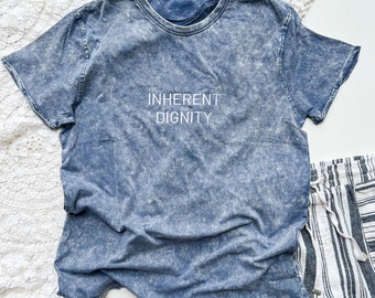 Inherent Dignity Denim Short-Sleeve Unisex T-Shirt