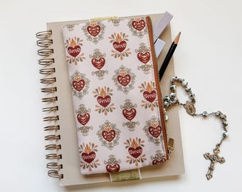 Holy Family Hearts Catholic Bible/Planner Pouch