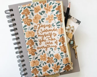 Surrender Prayer Catholic Bible/Planner Pouch