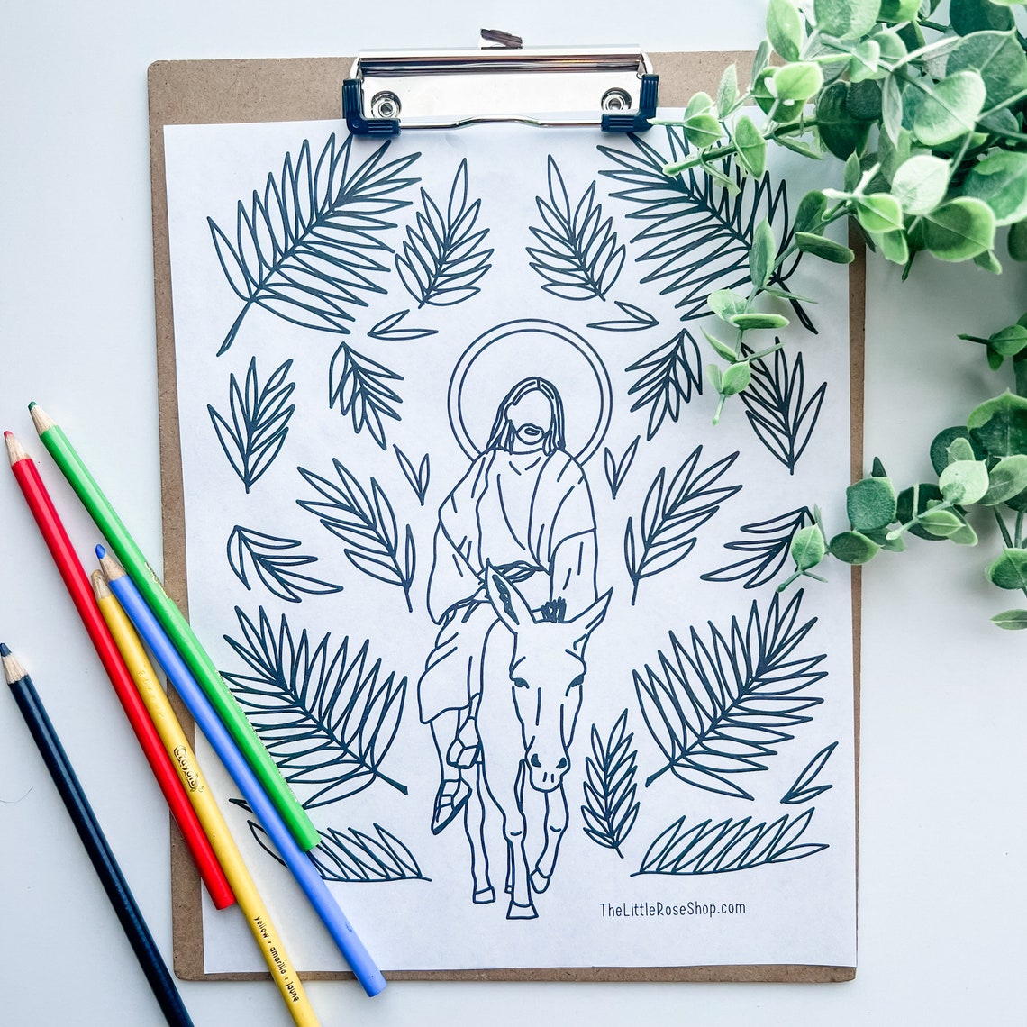 Hosanna Coloring Page Printable - Etsy