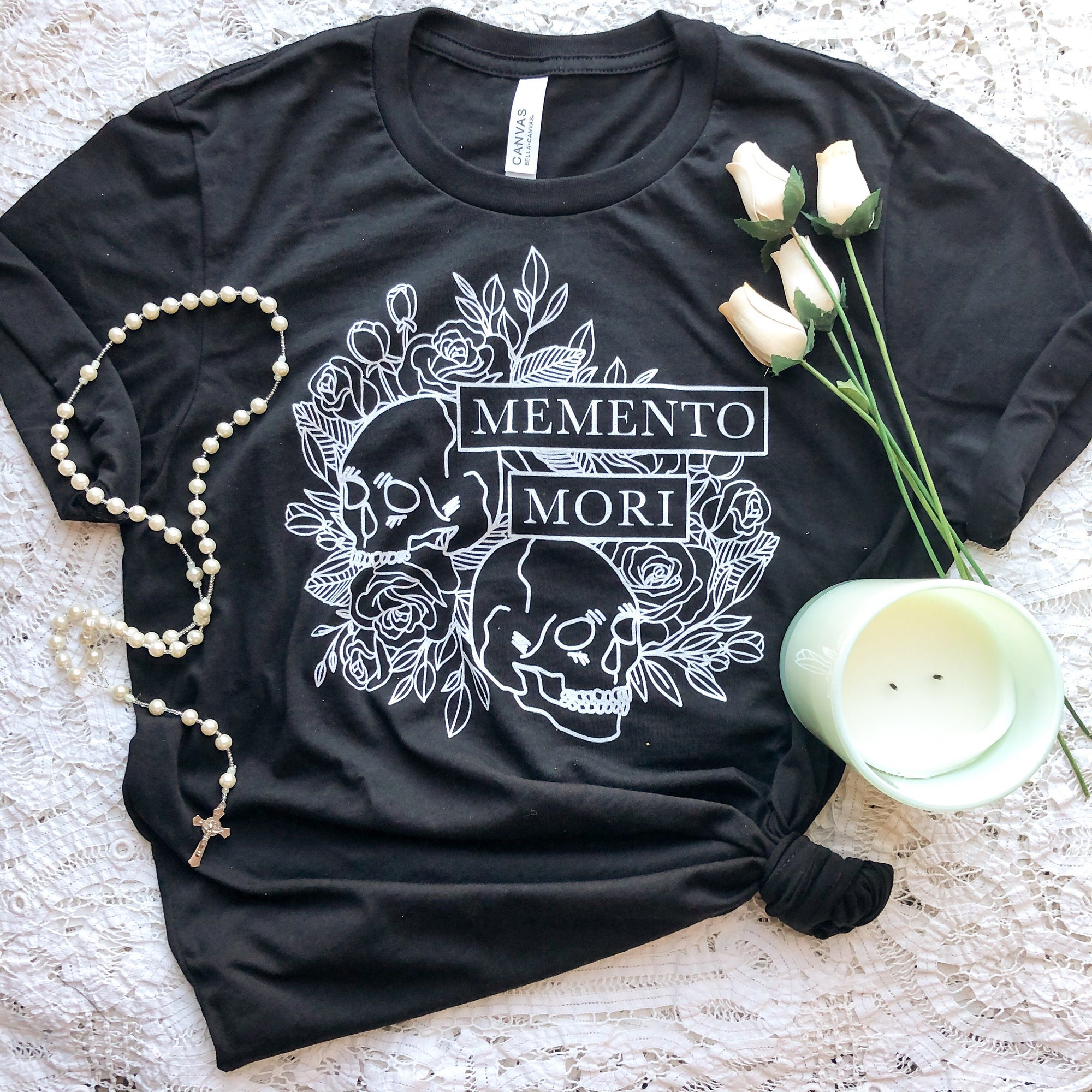 Discover Memento Mori Catholic T-Shirt