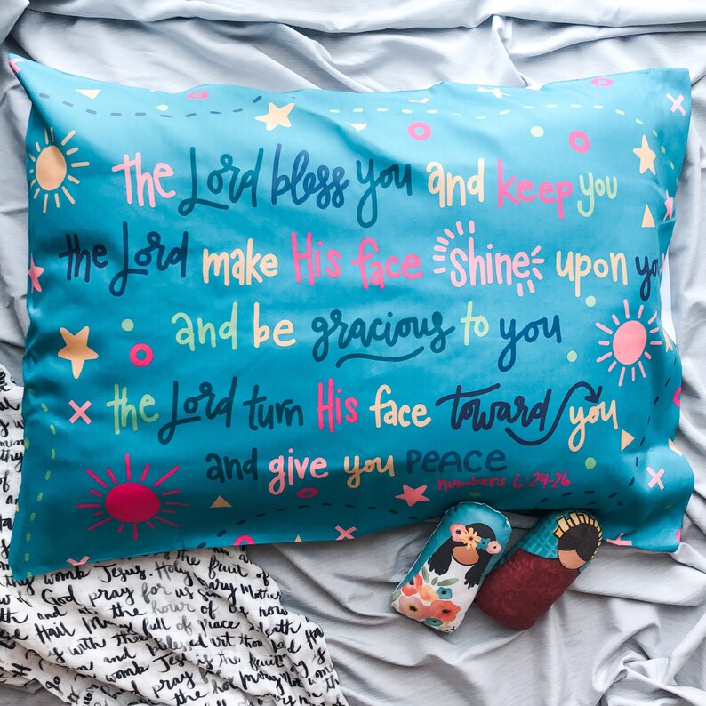 The Blessing Prayer Blessing Prayer Children Pillowcase Gift Etsy