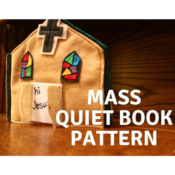 Mass Quiet Book Pattern, Catholic Mass Book, Mass Book, Catholic Baby