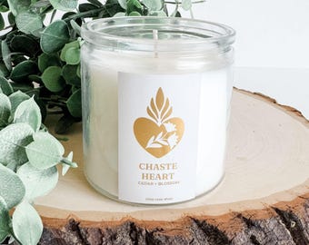 Chaste Heart Prayer Candle