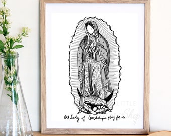 Our Lady of Guadalupe Physical Print 8x10