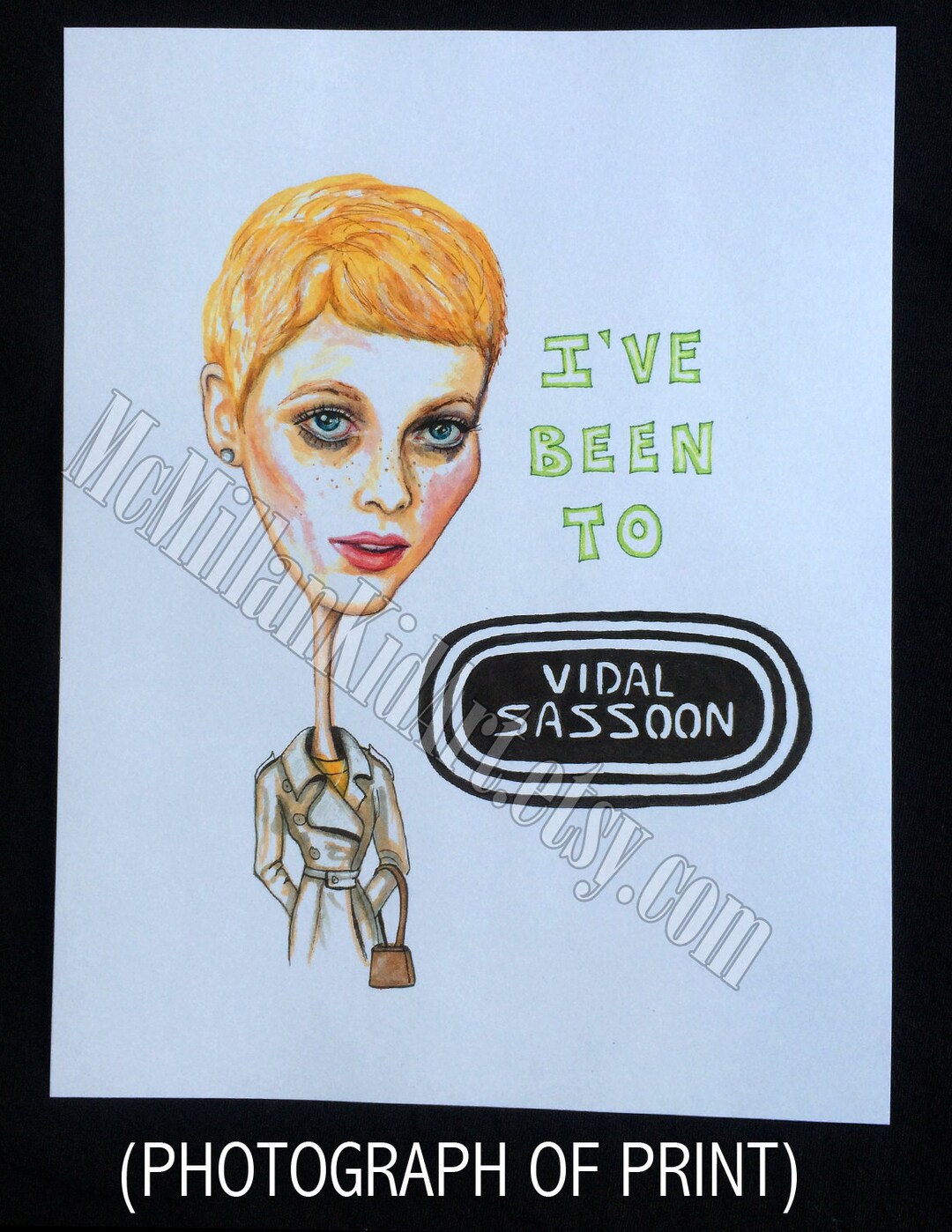 Rosemary's Baby vidal Sassoon Movie Quote Art Etsy