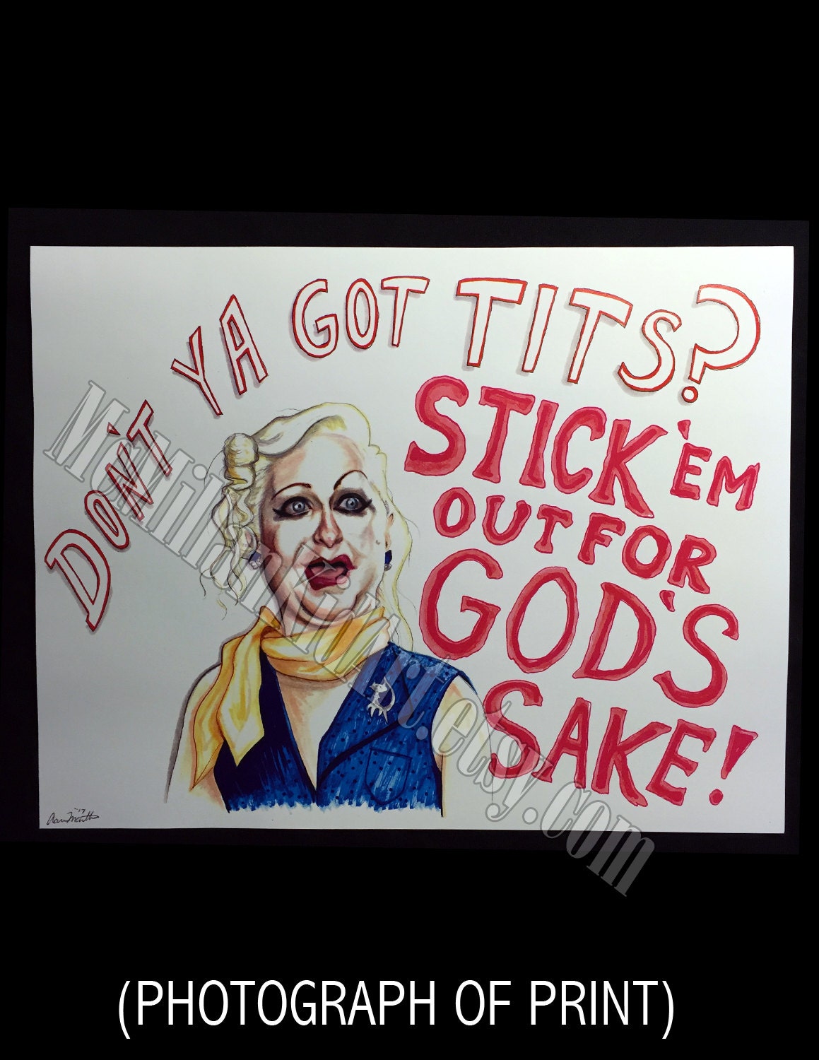 Hatchet Face cry Baby Movie Quote Art Print - Etsy