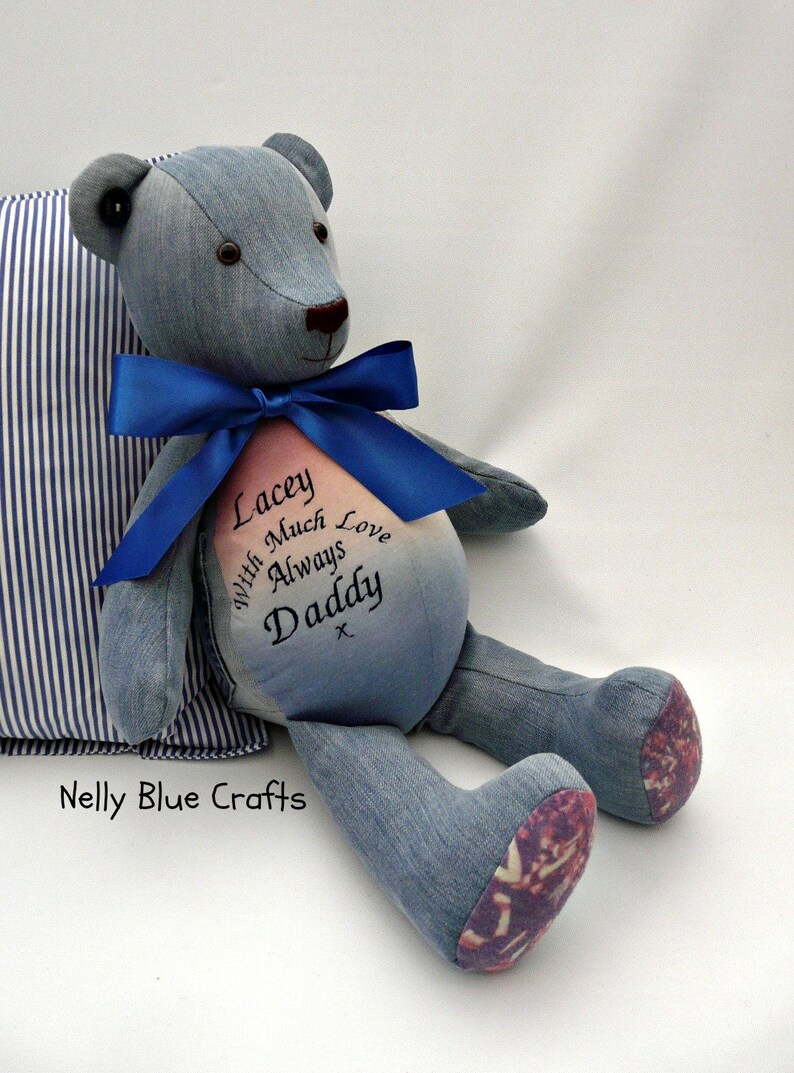 Memory and Keepsake Bears made from your loved ones clothing. | Etsy