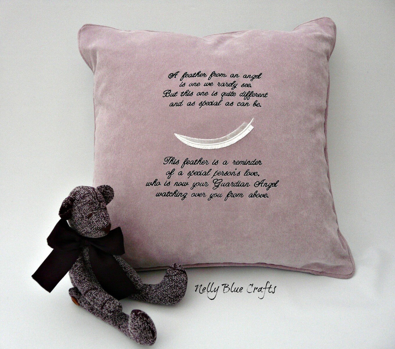 Remembrance Cushion Feather wording Memory Cushion Etsy