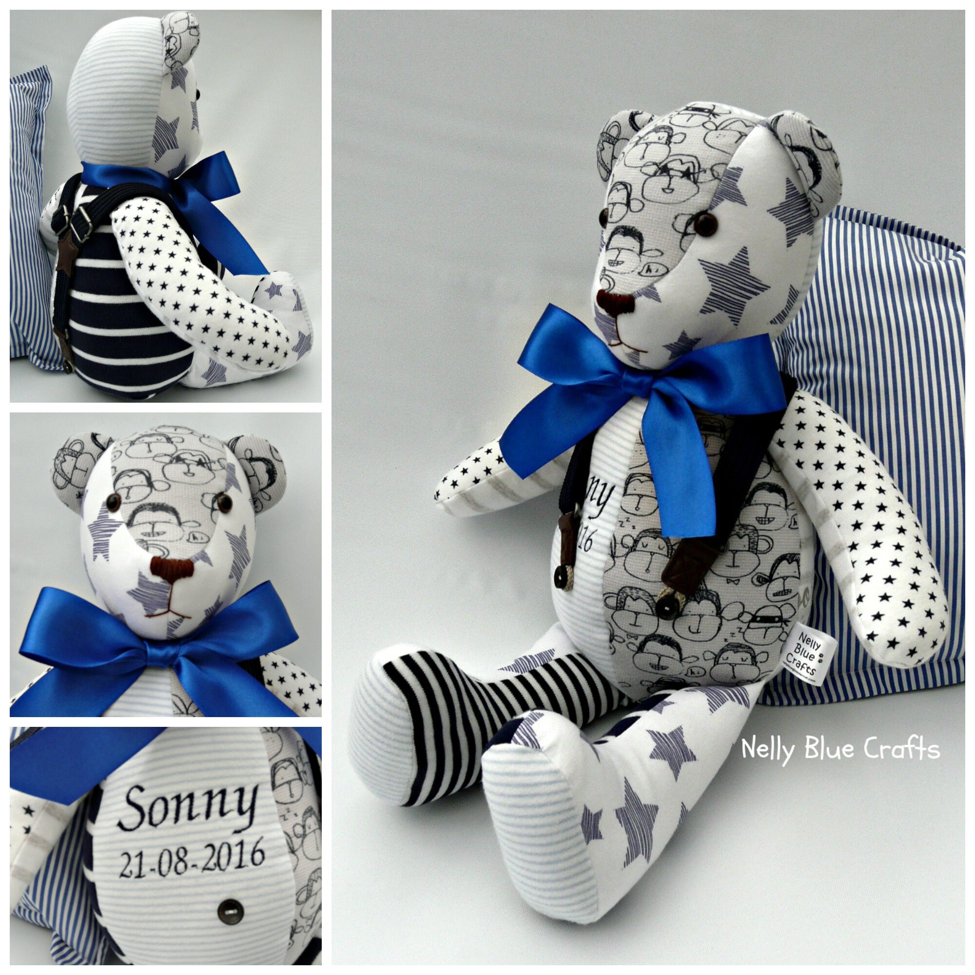 Memory and Keepsake Bears made from your loved ones clothing. | Etsy