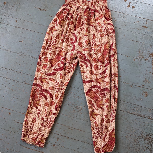 Women Summer Vintage Denim Harem Pants