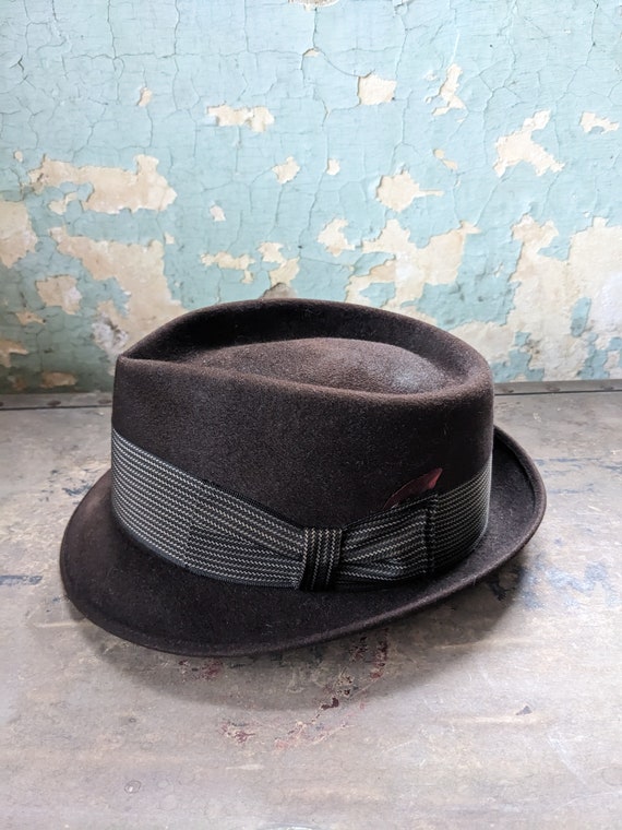 Vintage Adam trilby fedora hat - image 1