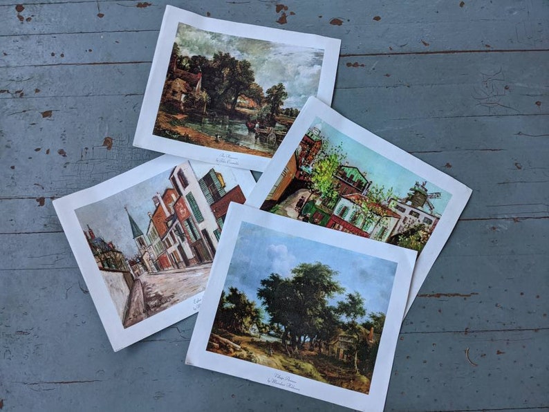 Vintage Fine Art Reproduction Prints Etsy