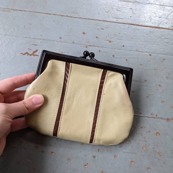 Vintage mid century Gimbals leather coin purse