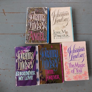 Vintage Johanna Lindsey paperback romance book set