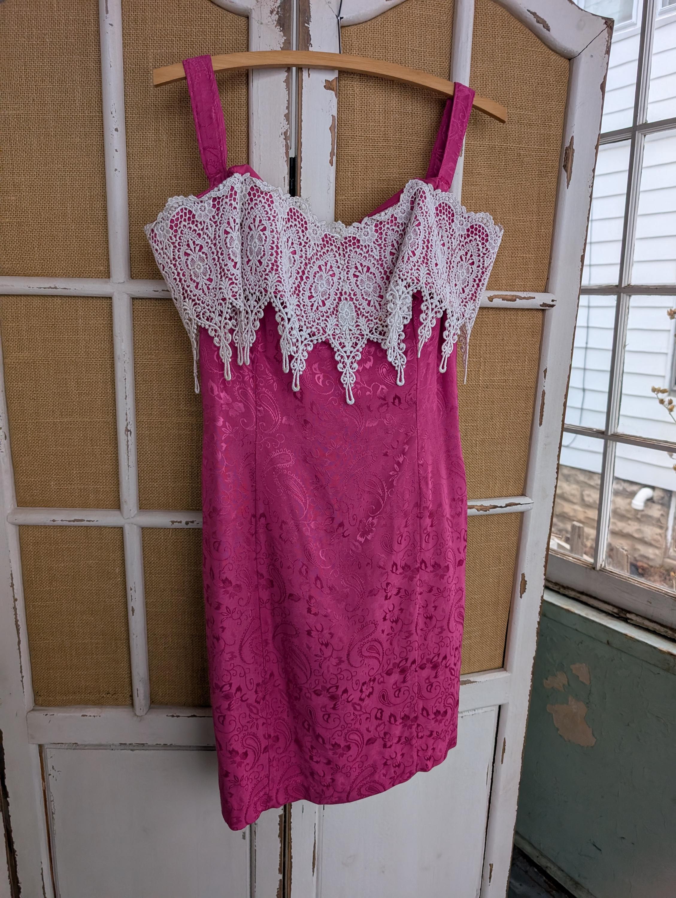 Hot Pink off the Shoulder Dress - Etsy