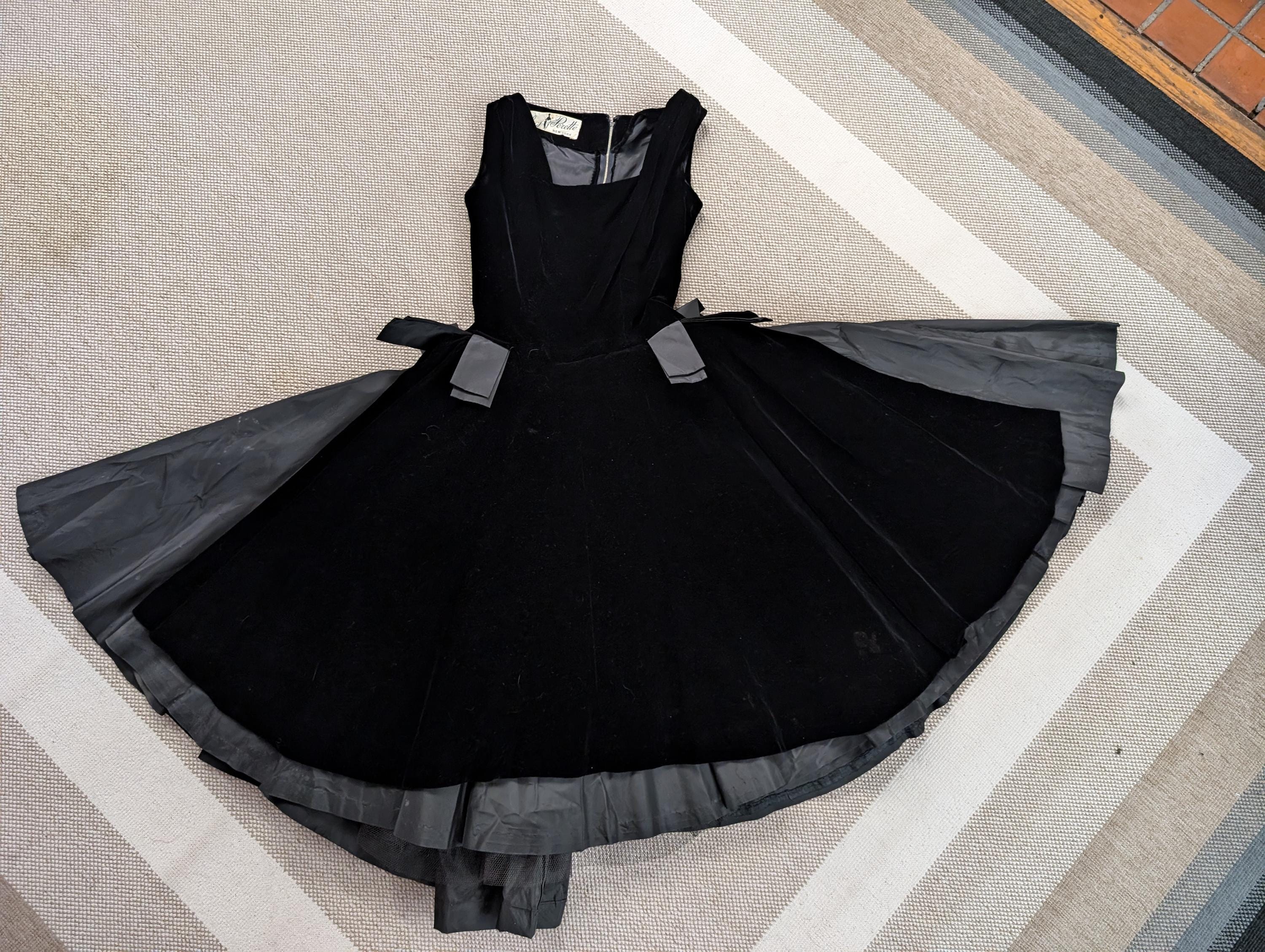 50s Black Tie Gown - Etsy 50s Black Tie Gown - Etsy