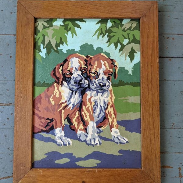 Paint by Number Dog Etsy