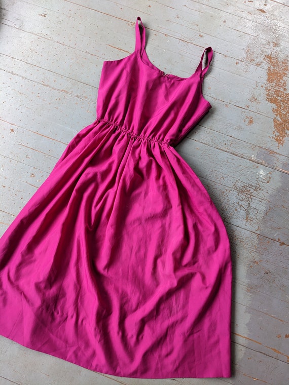 Vintage fushia pink summer dress