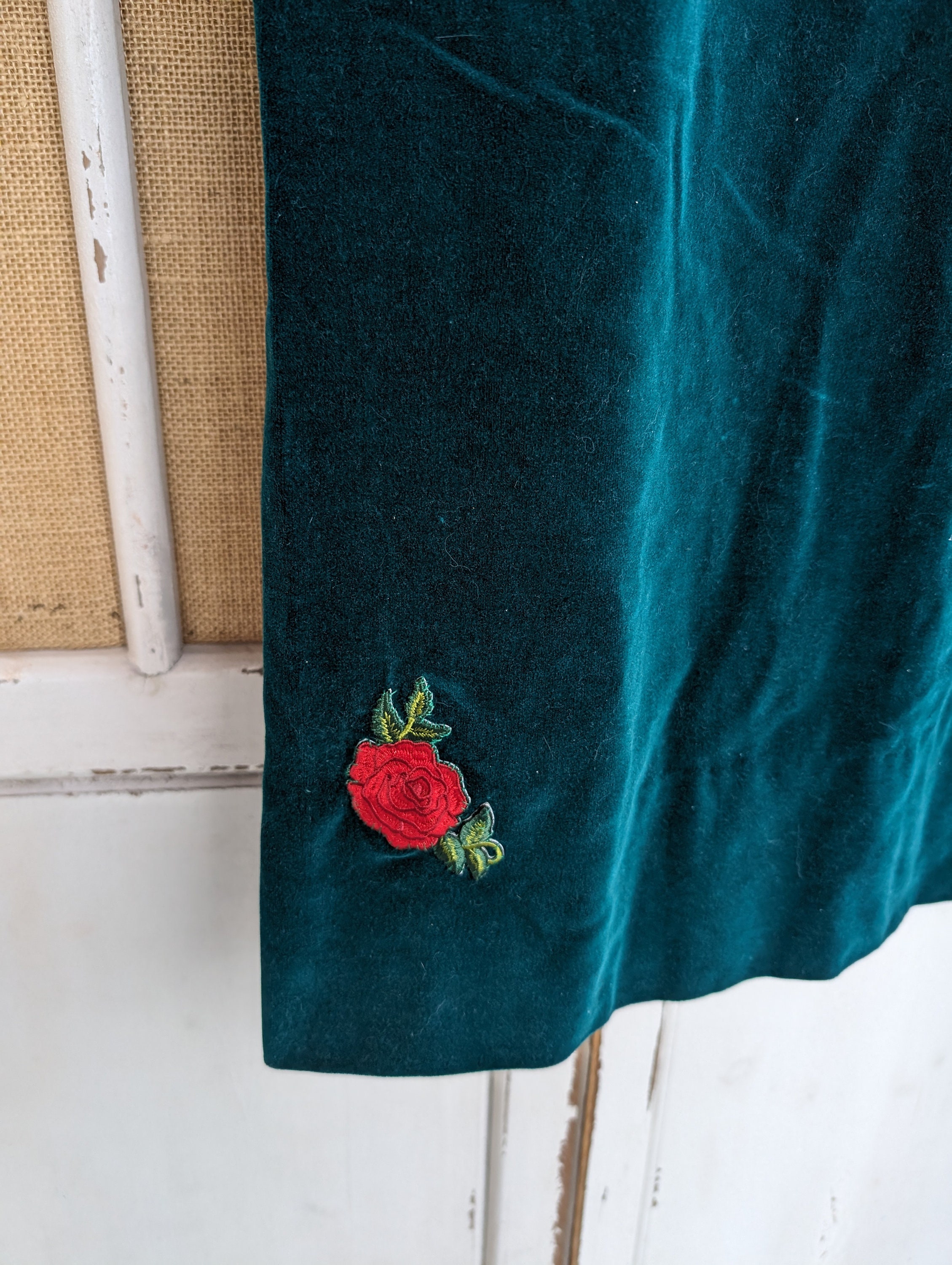 Vintage Hand Sewn Green Velvet Wiggle Dress - Etsy Vintage Hand Sewn Green Velvet Wiggle Dress - Etsy