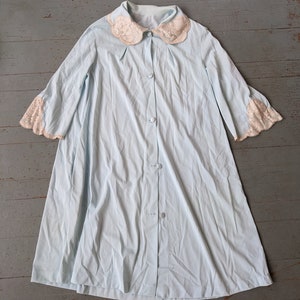 Vintage nylon and lace housecoat