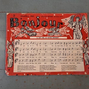 Vintage 1965 Christmas sheet music